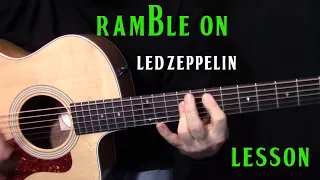 how to play "Ramble On" by Led Zeppelin - acoustic guitar lesson