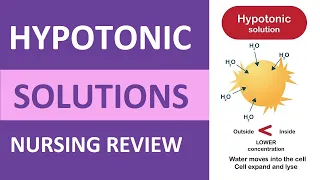 Hypotonic Solution Nursing Review: IV Fluids Explained NCLEX