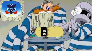 Sonic X Comparison: Eggman & His Henchbots Escape From Jail (Japanese VS English)