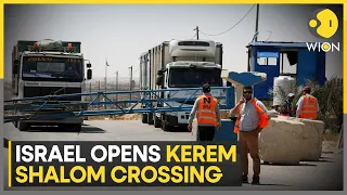 Israel-Hamas War: Israel reopens Kerem Shalom crossing days after rocket attack | WION News