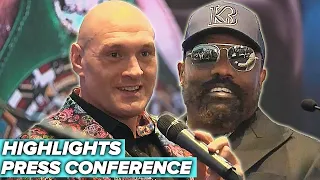 HIGHLIGHTS | TYSON FURY VS DERECK CHISORA 3 PRESS CONFERENCE & FACE OFF VIDEO