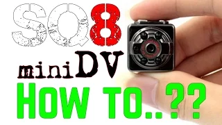 How to use a SQ8 mini Dv camera [ Intructions ] @ SongoLand