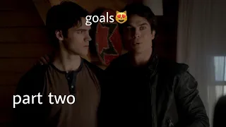 jeremy and damon being brothers who hate each other for 5 minutes and 9 seconds straight (part 2)