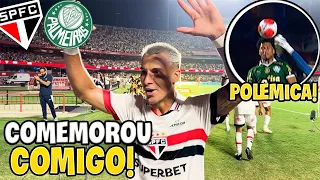 JOGADORES DO SÃO PAULO COMEMORARAM O GOL COMIGO!!! São Paulo x Palmeiras