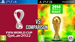 FIFA WORLD CUP 2022 PS4 Vs FIFA WORLD CUP 2014 PS3