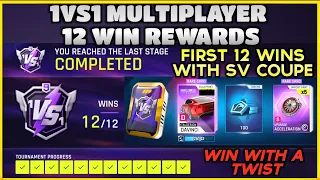 1v1 Multiplayer 12 win reward | Highest ITALDESIGN DAVINCI Bp Reward | Asphalt 9