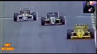 SENNA SOB PRESSÃO DA SHOW  SEGURA PIQUET NO BRAÇO EM 86 E 87!!