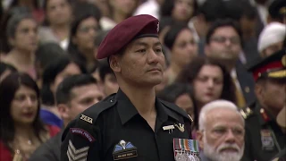 President Kovind presents Shaurya Chakra to Havildar Kul Bahadur Thapa