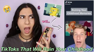 Reacting to TikToks That Will Ruin Your Childhood (oh no..) | Just Sharon