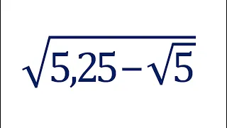 Упростить выражение ➜ √(5,25-√5)