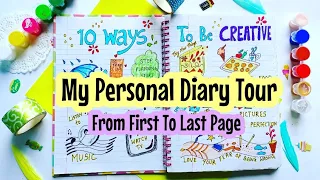 How to fill a Personal Diary from last to first page 😍 #journalideas #diaryideas