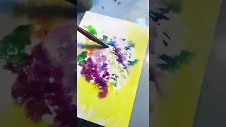 I❤️WATERCOLOUR. Spring flowers. Весенние цветы акварелью. Учу рисовать