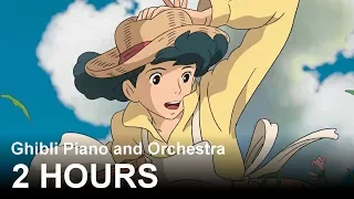 【2 Hours】Beautiful Ghibli Inspired Piano and Orchestra for Studying and Relaxation『BGM』