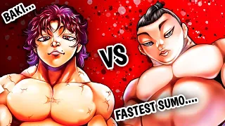 BAKI HANMA VS FASTEST SUMO HONOO.... HOW BAKI DISCOVERED COACROACH DASH....