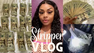 STRIPPER VLOG | 5k thrown in our section ❗️Good Nights , Club footage, Money counts, Teami blend