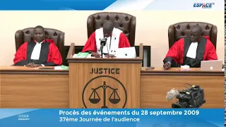 🔴 Procès du 28 Septembre - Audience du 17 Janvier 2023 - J37 (2ème Partie) • ESPACE TV GUINEE