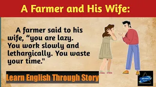 English Story || Farmer And His Wife || Best Pixel English || Learn English through story ||