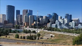 Drive Around Calgary Downtown in Alberta, Canada [4K]
