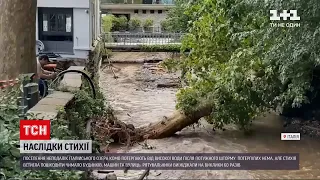 Новини світу: в Італії після шторму із потужним градом озеро вийшло з берегів, почалися зсуви ґрунту