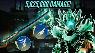 GoldTusk 5.8M HUNTER DAMAGE IS INSANE DAMAGE FOR CROTA (Destiny 2 Crotas end Raid)