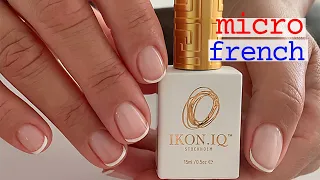 Micro French with Gel polish [IKON.IQ]