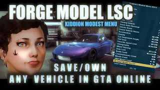 How to save any vehicles(Cars & Bikes) in GTA Online Tutorial (Kiddion’s Modest Menu)