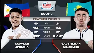 Makhmud Sabyrkhan (KAZ) vs. Jericho Acaylar (PHI) ASBC U22 Championships 2023 SF's (57kg)