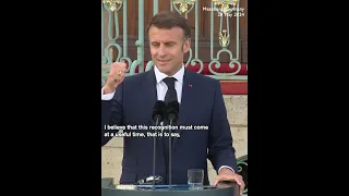 'I am totally ready to recognise a Palestinian state' - France's Macron