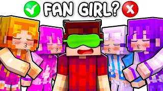 GUESS The CRAZY FAN GIRLS in Minecraft...