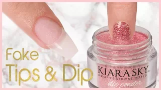 How to Apply Dip Powder with Nail Tips | Step by Step