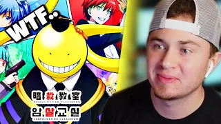 ASSASSINATION CLASSROOM Openings (1-4) REACTION | NEW ANIME FAN