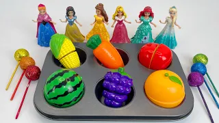 [ToyASMR] Satisfying with Heart lollipop Dress Up Disney Princess Ariel,Snow White,Belle,Cinderella,