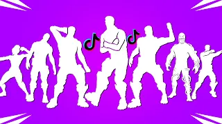 All Copyrighted Fortnite Dances & Emotes! (Everybody Loves Me, Rushin' Around, Leilt Elomr, Stuck)