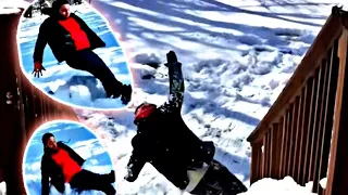 WINTER FAILS - FUNNY COMPILATION VIDEO *Big drop!*