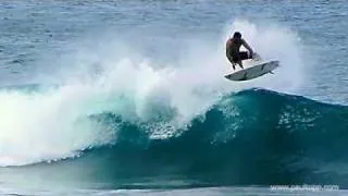 Surfing Hawaii Double Grab Air at 1000 fps Slow Motion