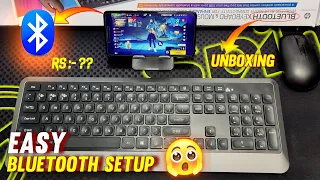 No 'OTG' | Nothing Is Required | New Easy Bluetooth Keyboard & Mouse Combo Setup 🔥| Free Fire