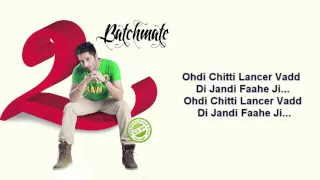 Lancer Jassi Gill with lyrics HD Bachmate 2 [FULL SONG]