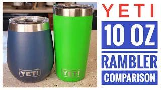 YETI Rambler 10 oz Tumbler Comparison Wine vs Coffee