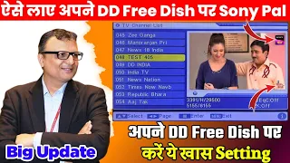 DD Free Dish Par Sony Pal Channel Kaise Laye 2023 | DD Free Dish New Update Today | Sony Pal