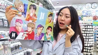 АЙДОЛЫ В КОРЕЕ / BTS /  ШОПИНГ В КОРЕЕ / ОБЗОР НА K-POP STUFF |NikyMacAleen