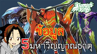 {ชาแมนคิง} ข้อมูล - 5 มหาวิญญาณ  (5 great elemental) **Spoiler