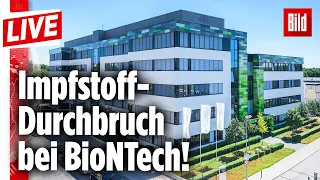 🔴  Kommt JETZT der Corona-Impfstoff aus Deutschland? BioNTech bereitet Produktion vor | BILD Live