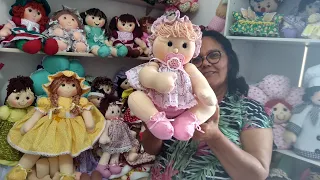 BONECA LILICA ENGATINHANDO - TUDO QUE A CRIANÇA PRECISA PARA BRINCAR E SER FELIZ - MOLDE GRÁTIS.