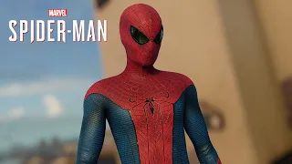 Spider-Man PC - FILM ACCURATE Amazing Spider-Man Movie Suit MOD Free Roam Gameplay!