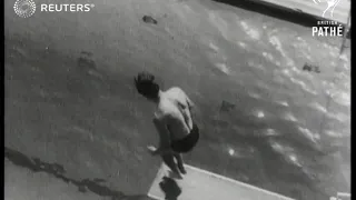 Diving display in California (1938)