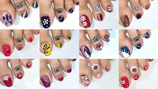 10+ foot nail designs || Most beautiful & easy toe nail art compilation 2022 || Nail Delights💅