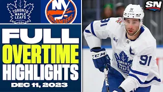 Toronto Maple Leafs at New York Islanders | FULL Overtime Highlights - December 11, 2023