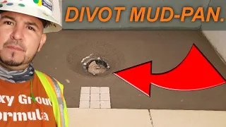 How To Do Shower Pan Divot Method |Sand Mix Mud | #Shower #Liner #diy #professional #construction