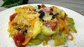 I make zucchini like this every week! A simple and healthy zucchini recipe!