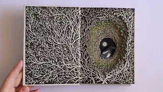 Magpie, Altered Book (Books Become Art)